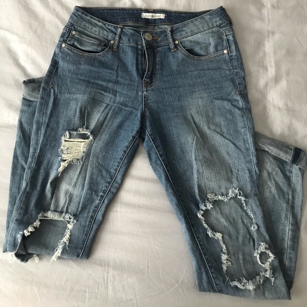 Scarlet Boulevard distressed jeans